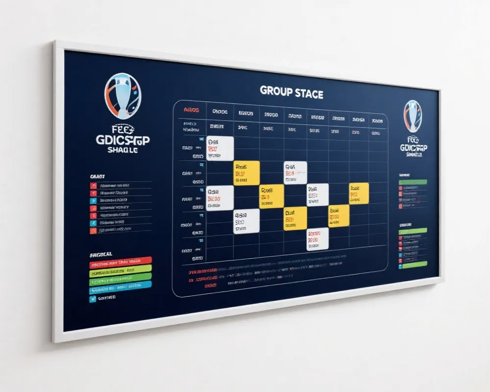 分組賽賽程示意圖